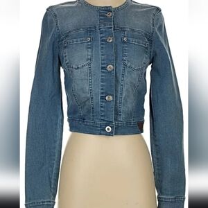 GUESS Cropped Jean Jacket